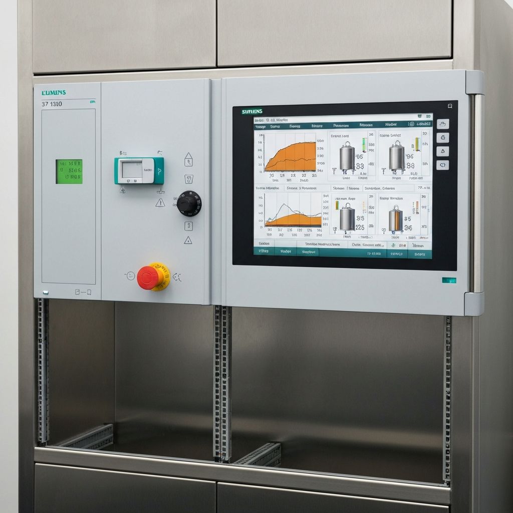 Panel HMI i sterownik PLC w automatyce browaru – wizualizacja procesu warzenia