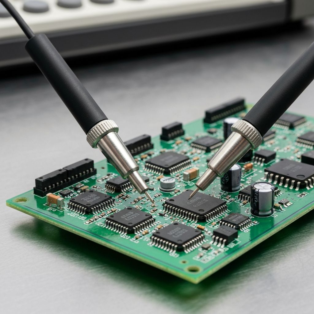 Diagnostyka elektroniki przemysłowej – oscyloskop i pomiary PCB w laboratorium Acore