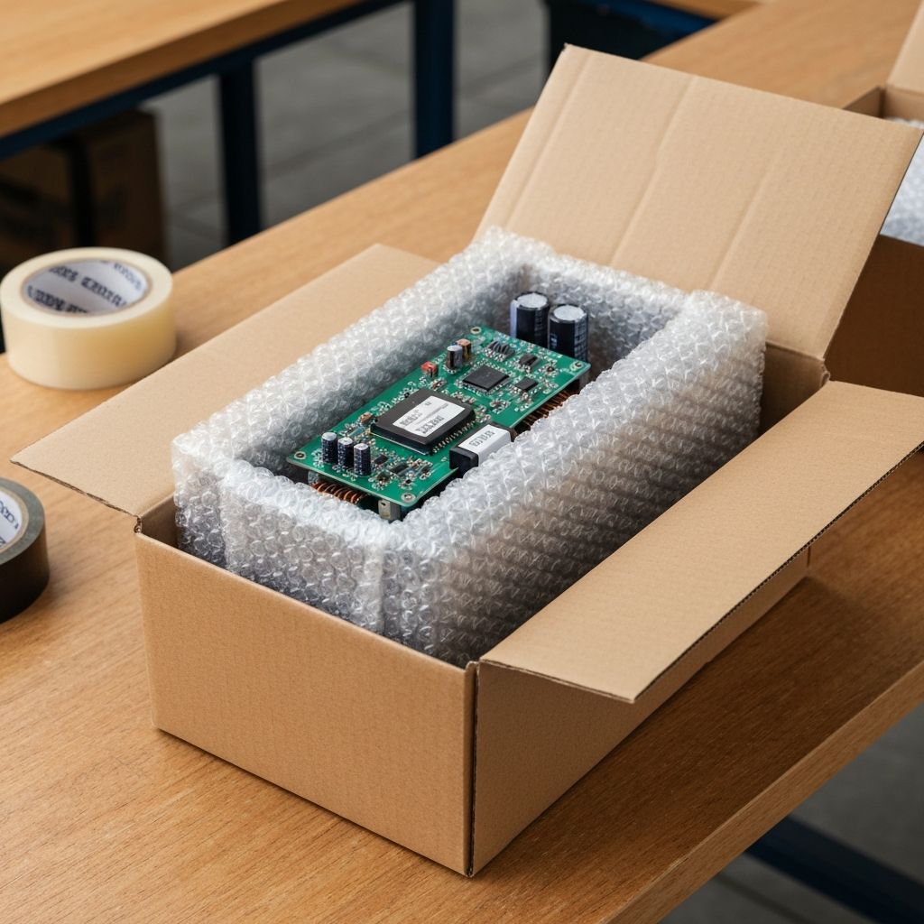 Wysyłka modułu mocy JLG do serwisu kurierem - bezpieczne pakowanie A-core