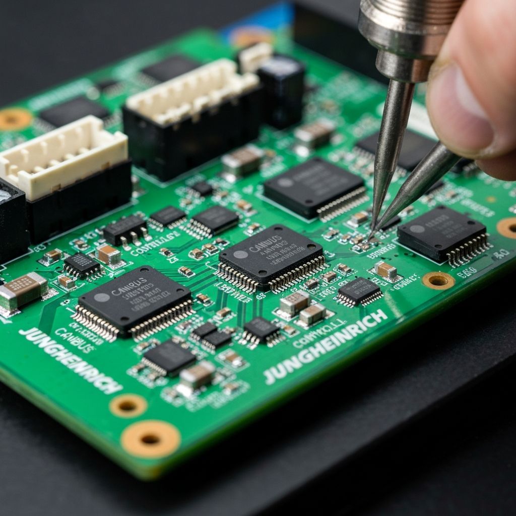 Naprawa sterownika EAC Jungheinrich – wymiana MOSFET i kalibracja CAN bus