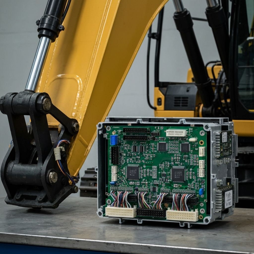 Diagnostyka sterownika ECM koparki – naprawa elektroniki Caterpillar Komatsu