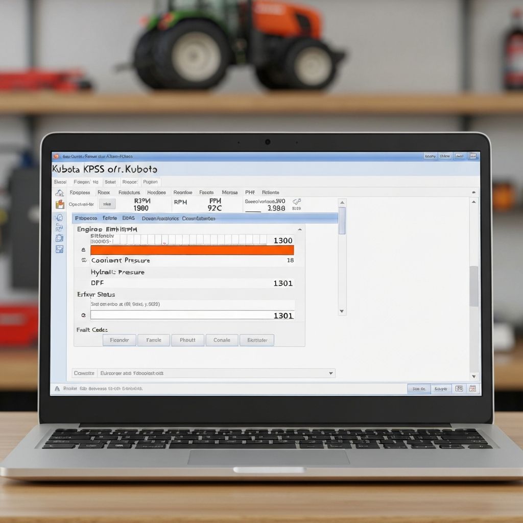 Diagnostyka sterownika ładowarki Kubota SVL – DIAGMASTER kody błędów DTC – ACORE