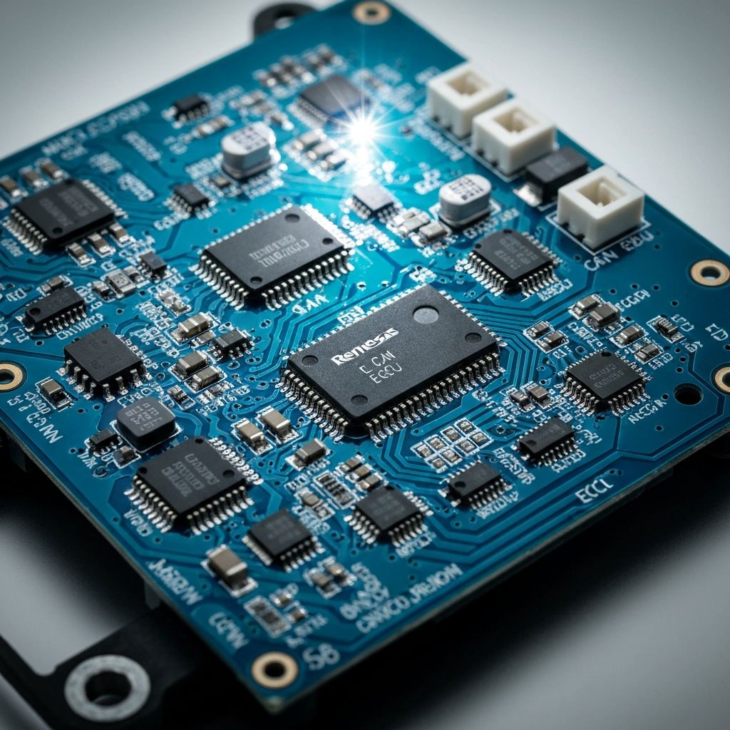 Naprawa płyty PCB sterownika Kubota – diagnostyka komponentowa pod mikroskopem