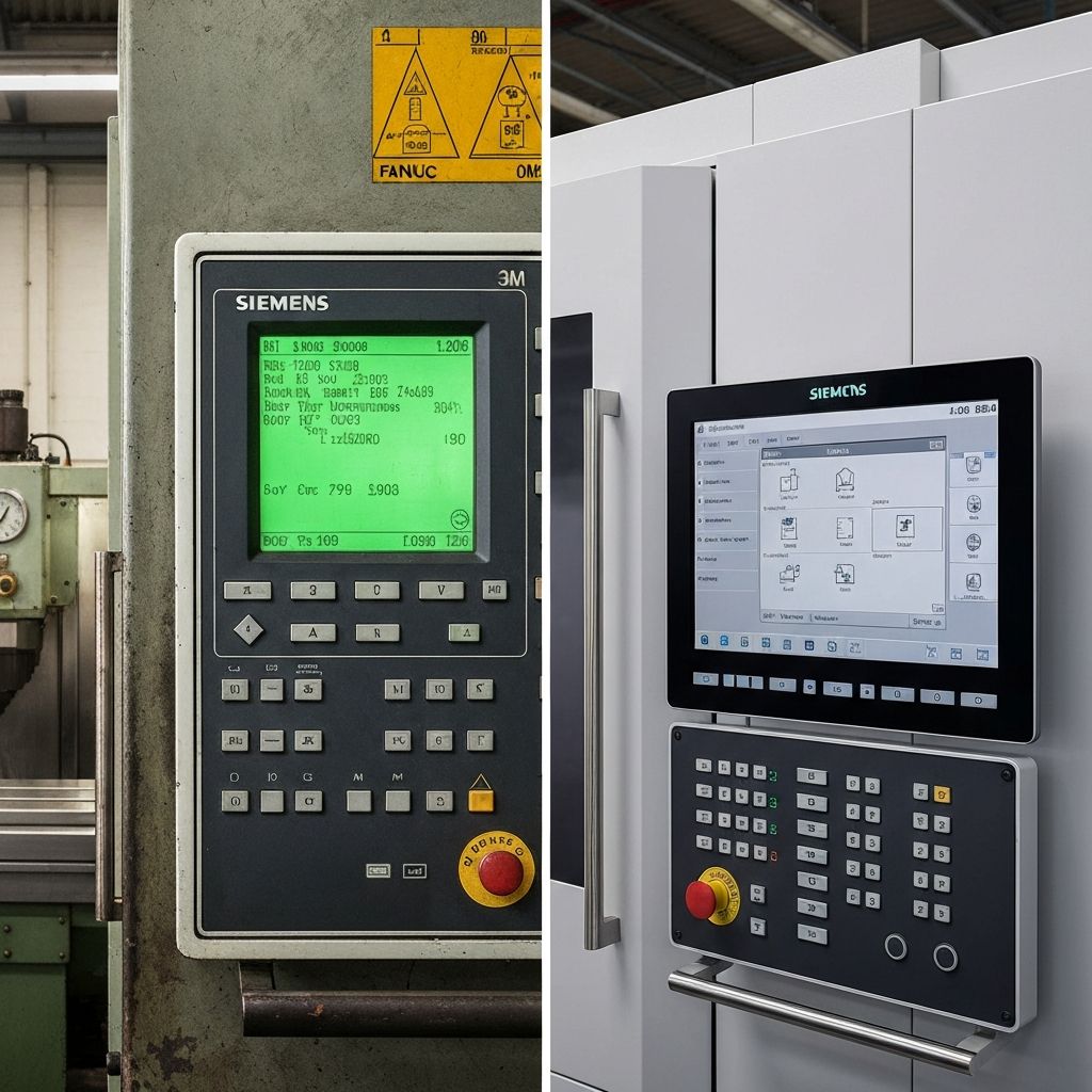 Porównanie starego i nowego sterownika CNC – przed i po modernizacji