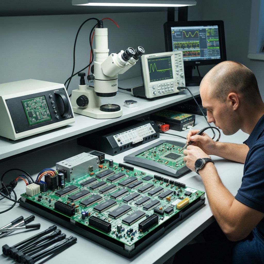 Naprawa elektroniki przemysłowej – laboratorium serwisowe Acore