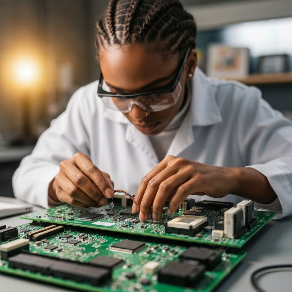 Naprawa falownika przemysłowego – technik serwisuje układ VFD w laboratorium Acore