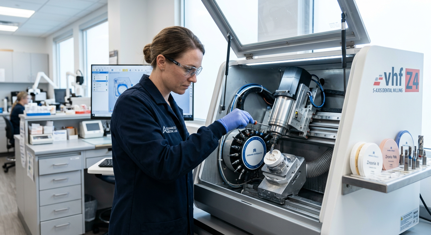 Naprawa frezarek CNC CAD/CAM do protez i implantów zębowych – Gliwice, Rybnik
