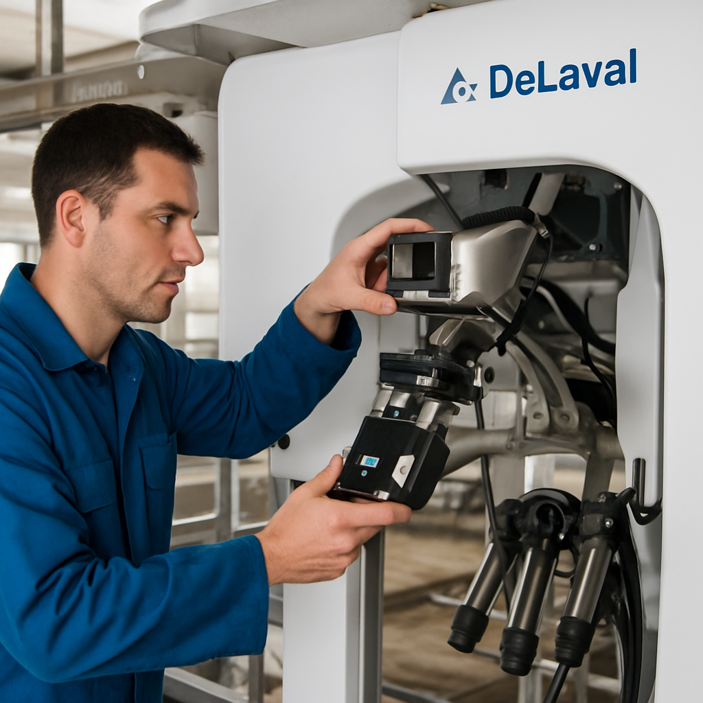Naprawa kamery robota udojowego Lely Astronaut DeLaval VMS – serwis elektroniki Acore