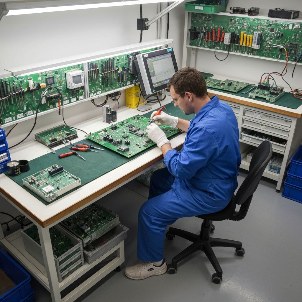 Naprawa panelu HMI Siemens SIMATIC – serwis komunikacji PROFIBUS MPI Ethernet – diagnostyka PCB ACORE