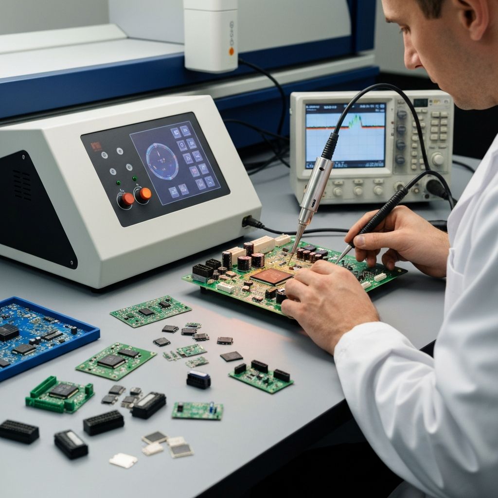 Lutowanie BGA i naprawa płyt elektronicznych przemysłowych w laboratorium Acore