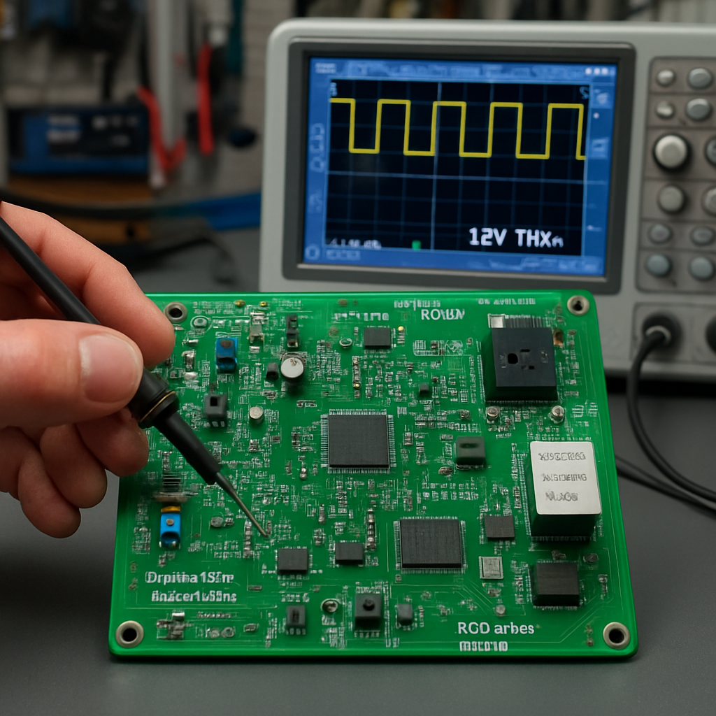 Naprawa PCB stacji ładowania EV – moduł komunikacyjny CP signal OCPP
