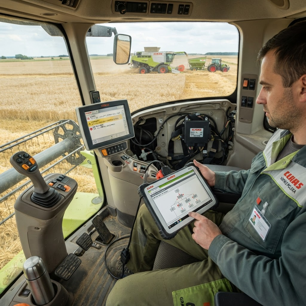 Naprawa sterownika Claas Lexion 770 CEBIS CEMIS diagnostyka CDS MetaDiag