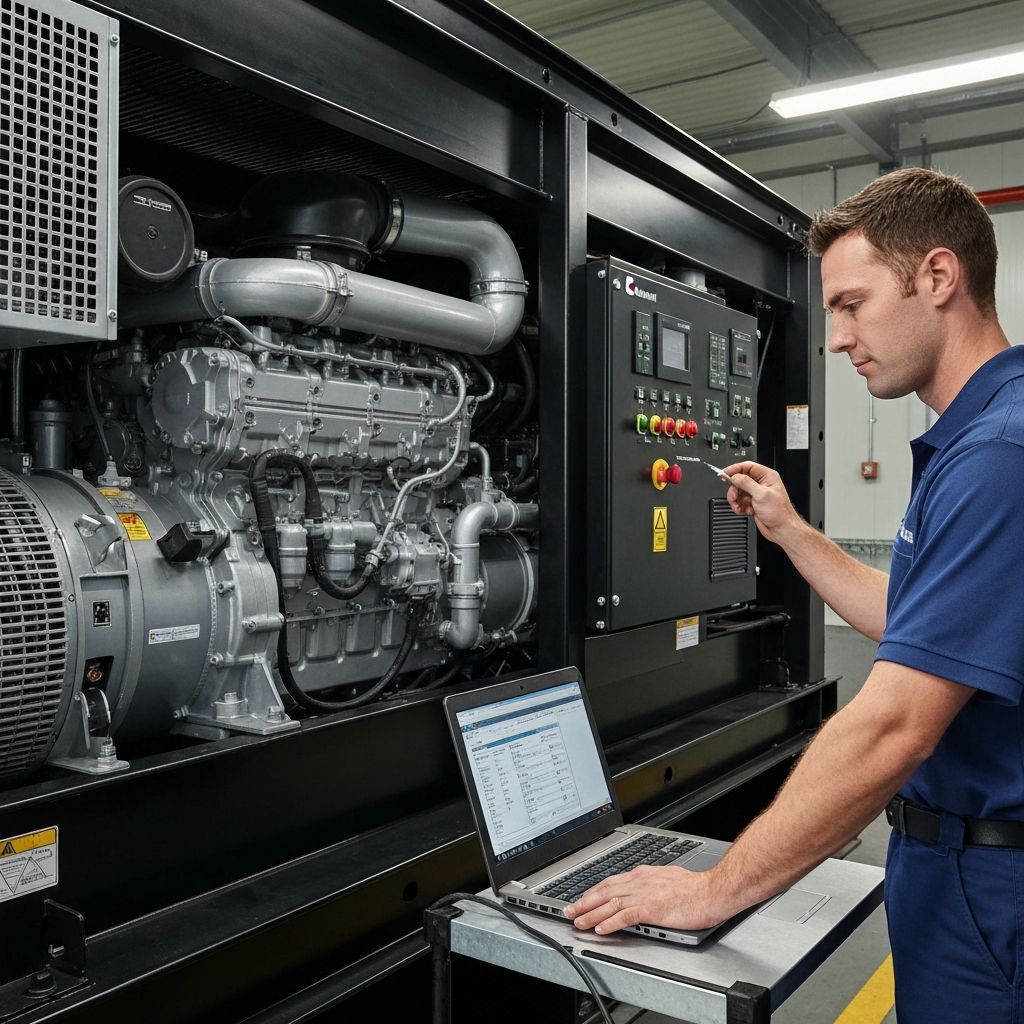 Naprawa sterownika ECM Cummins PowerCommand w agregacie prądotwórczym – diagnostyka Insite