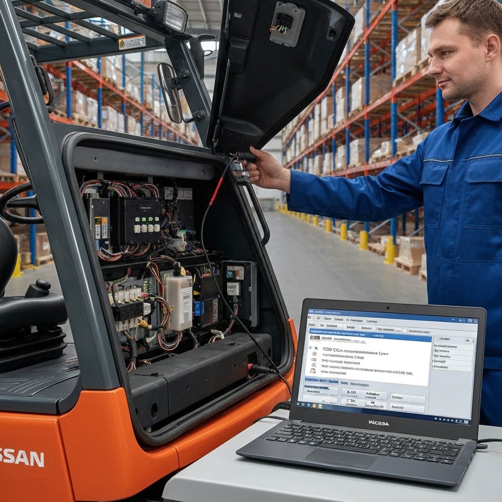 Serwis sterownika wózka elektrycznego Nissan – naprawa MCU BMS DCM cała Polska