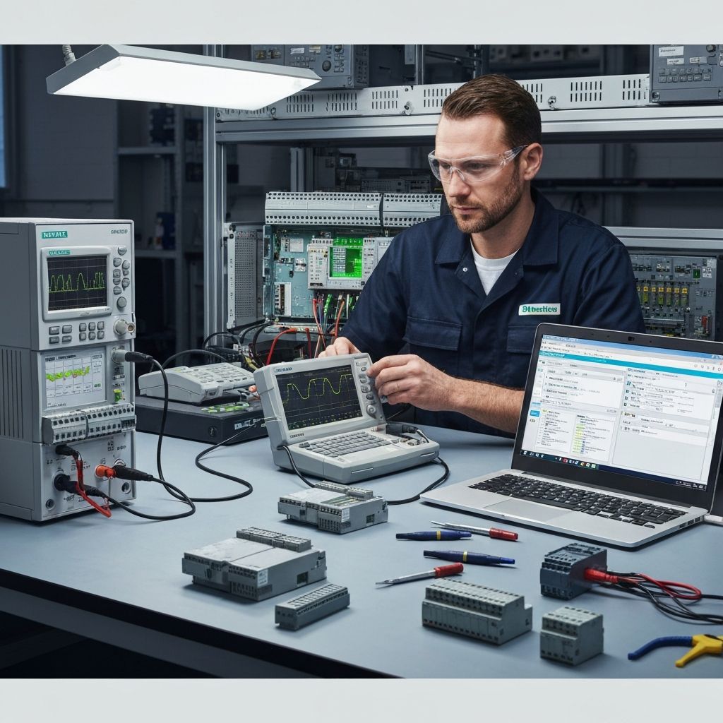 Naprawa sterowników PLC Siemens S7 i Allen-Bradley w laboratorium Acore