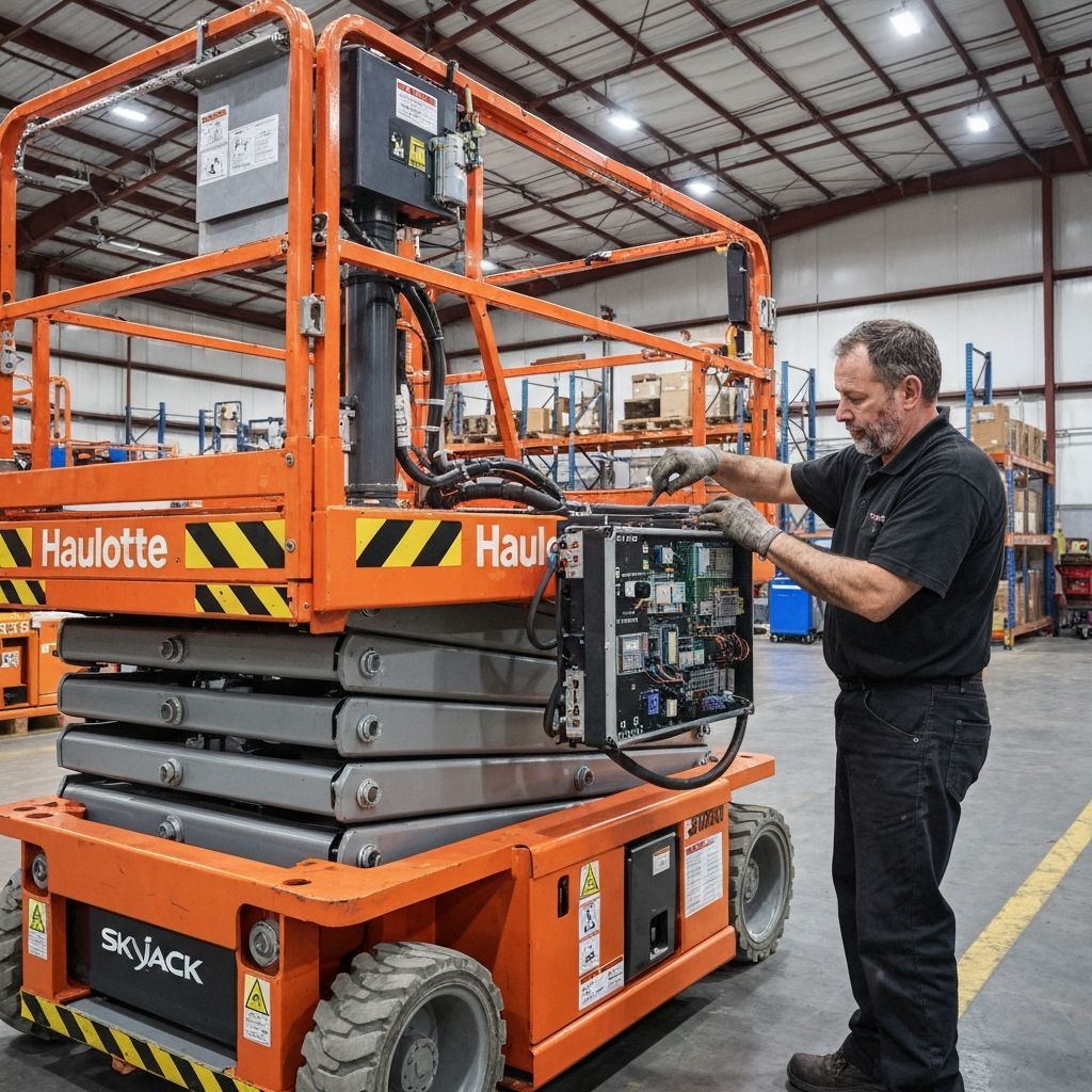 Naprawa elektroniki podestu ruchomego – moduł hydrauliczny i sterownik