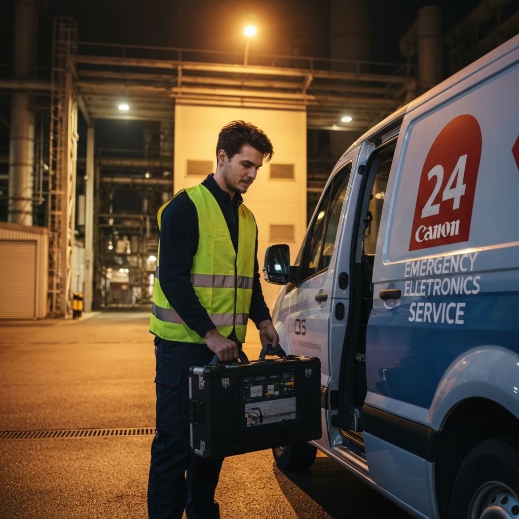 Pogotowie elektroniczne 24h – dojazd do zakładu spożywczego i farmaceutycznego na Śląsku