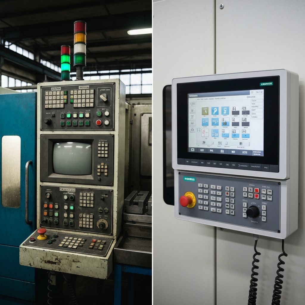 Retrofit CNC – porównanie starego i nowego sterowania maszyny obróbczej