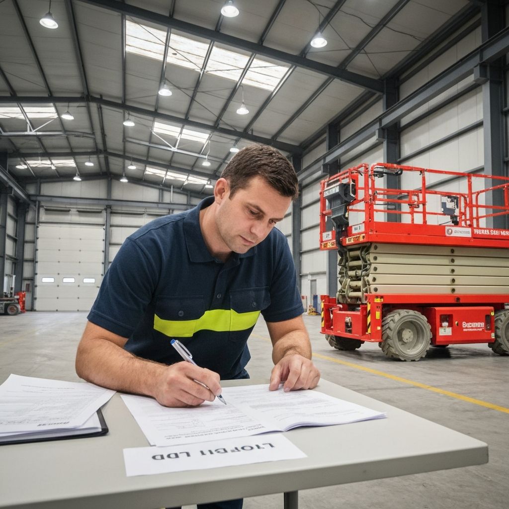 Przegląd UDT wózków widłowych i podestów ruchomych Knurów gmina Pilchowice