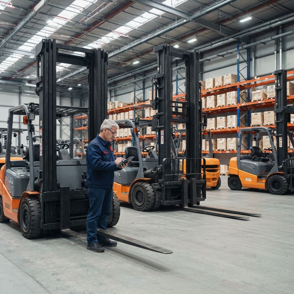 Przegląd UDT wózków widłowych i zwyżek Zabrze Bytom Mikołów