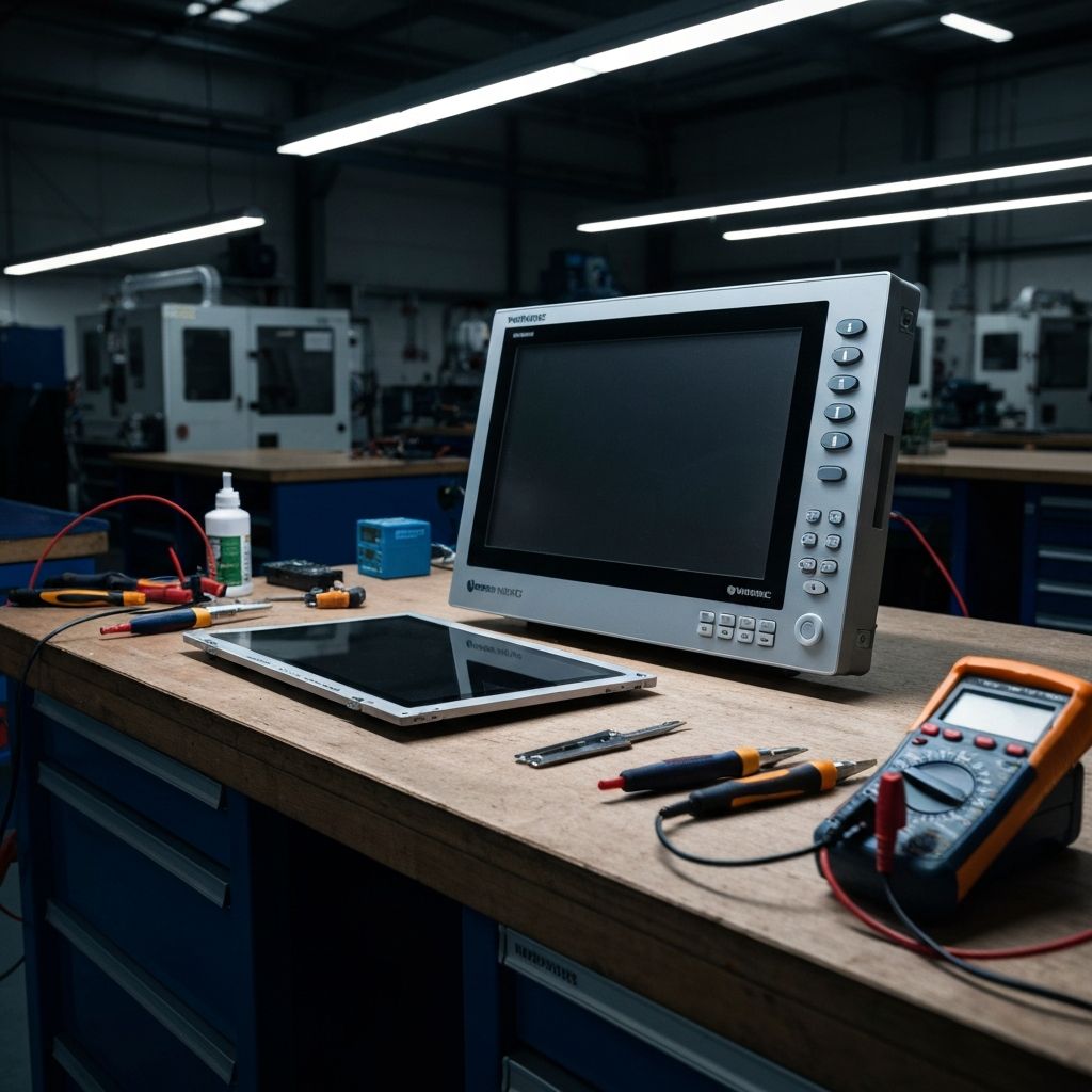 Naprawa panelu Weintek MT8102iE i cMT-SVR – serwis w laboratorium Acore