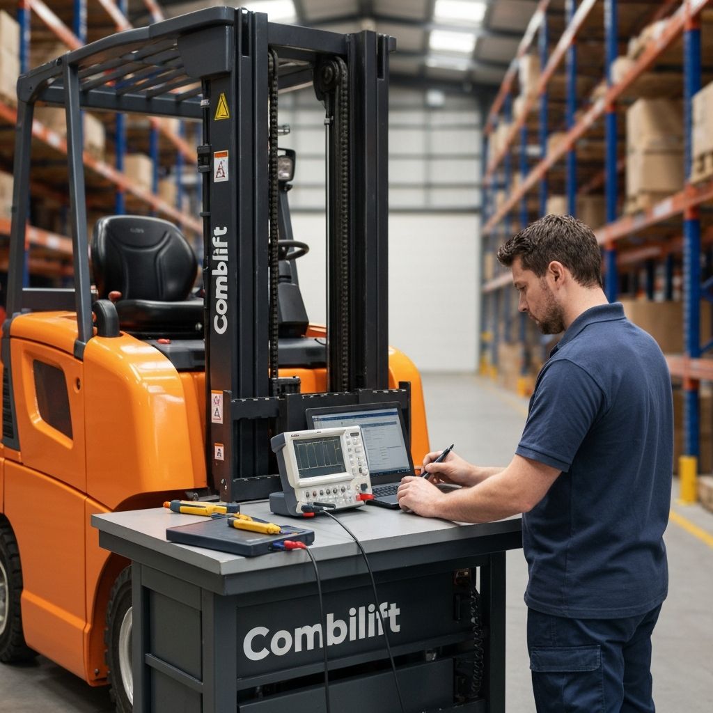 Naprawa elektroniki wielokierunkowego wózka widłowego Combilift – sterownik Curtis i diagnostyka CAN-bus