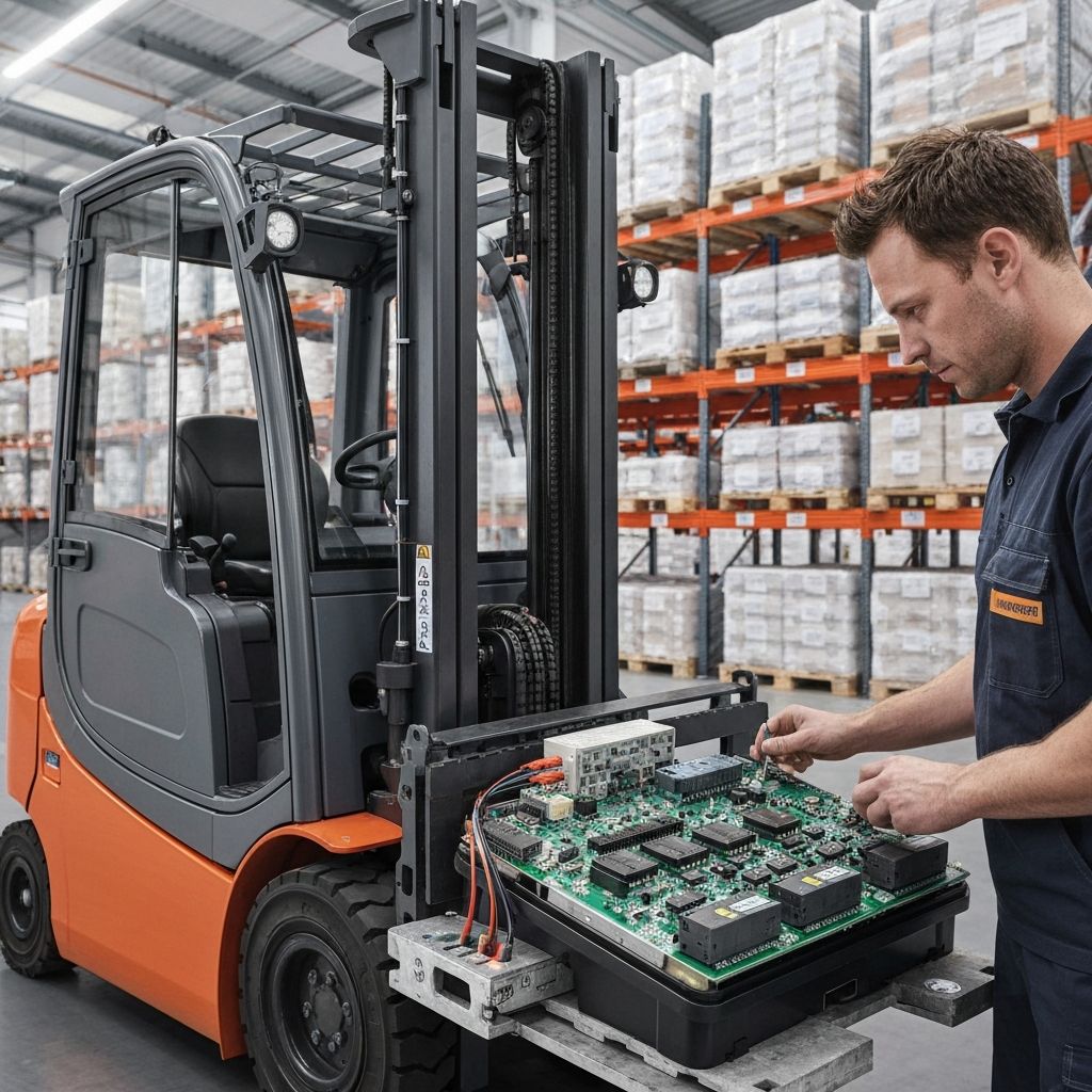 Naprawa elektroniki wózka widłowego Jungheinrich EFG 320 – diagnostyka Judit i sterownik CAN Master