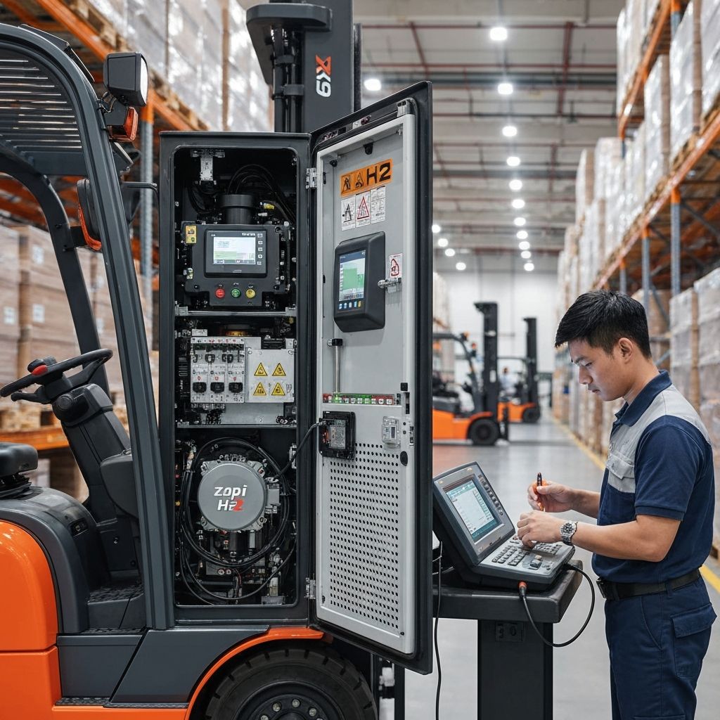 Naprawa elektroniki wózka widłowego Still RX60 – sterownik Zapi H2 i moduł hydrauliki Wagner