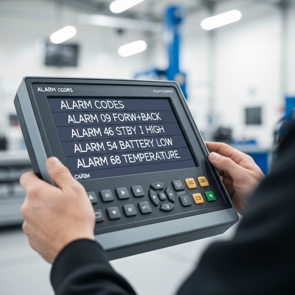 Diagnostyka Zapi konsola – kody alarmów wózek unoszący reach truck